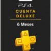 PSN PLUS DELUXE 6 MESES CUENTA PRINCIPAL PS4